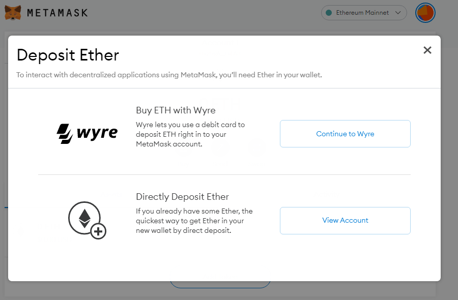 Top-up dana di crypto wallet Metamask sebelum membeli NFT