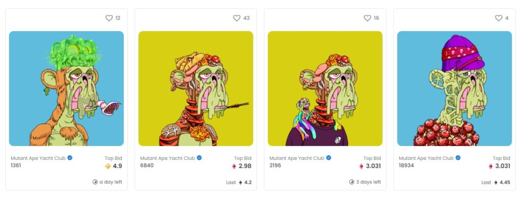 Mutant Ape Yacht Club di OpenSea | Bored Ape Yacht Club | BAYC