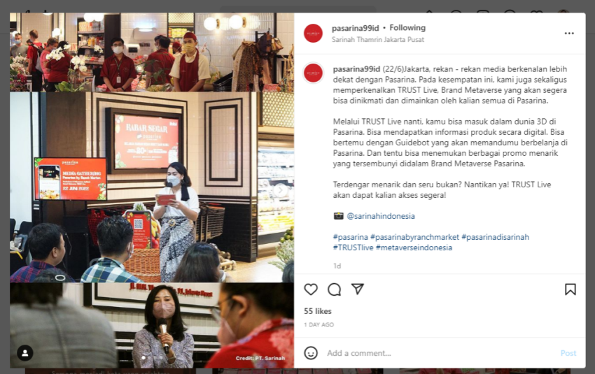 Peluncuran Pasarina Metaverse Ranch Market