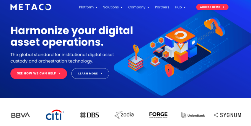 Situs Web Metaco | BNP Paribas