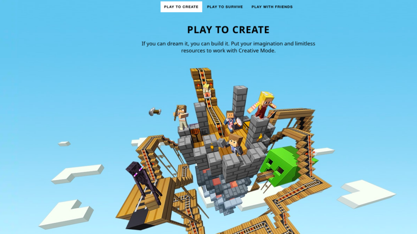Sekilas tampilan Minecraft