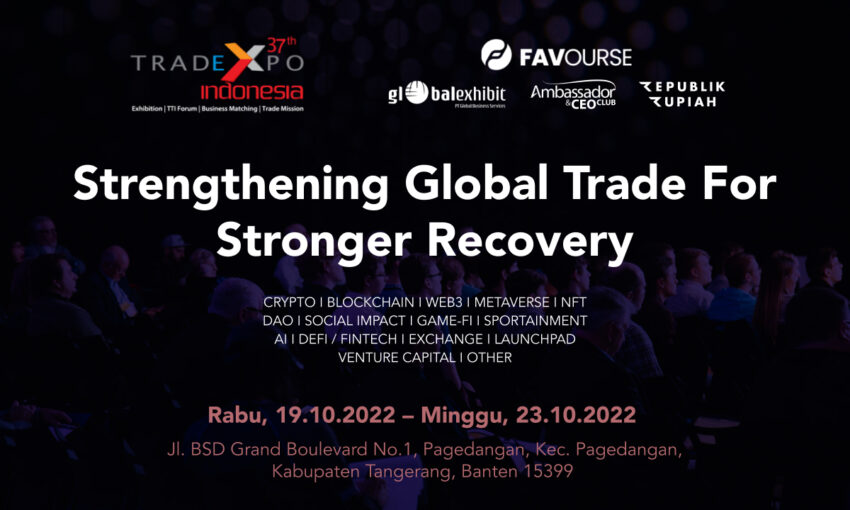 Trade Expo Indonesia 2022, Para Pegiat Blockchain dan Kripto Ikut Ambil Bagian