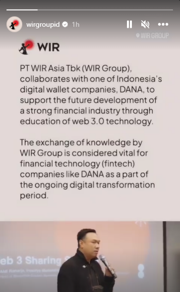 Unggahan Instagram WIR Group