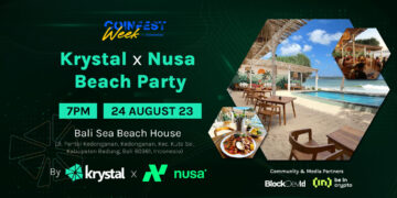 Kumpul Bersama Kreator dan Komunitas Web3 di Acara Krystal x Nusa Beach Party