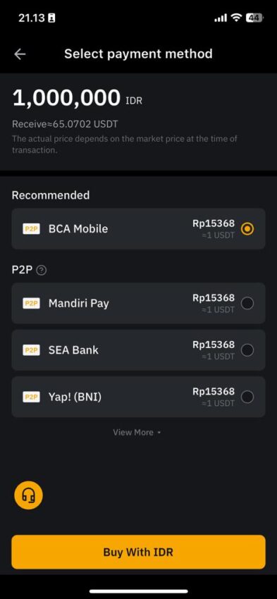 Pilih pembayaran mulai dari BCA Mobile, transfer bank hingga OVO dan DANA di Bybit